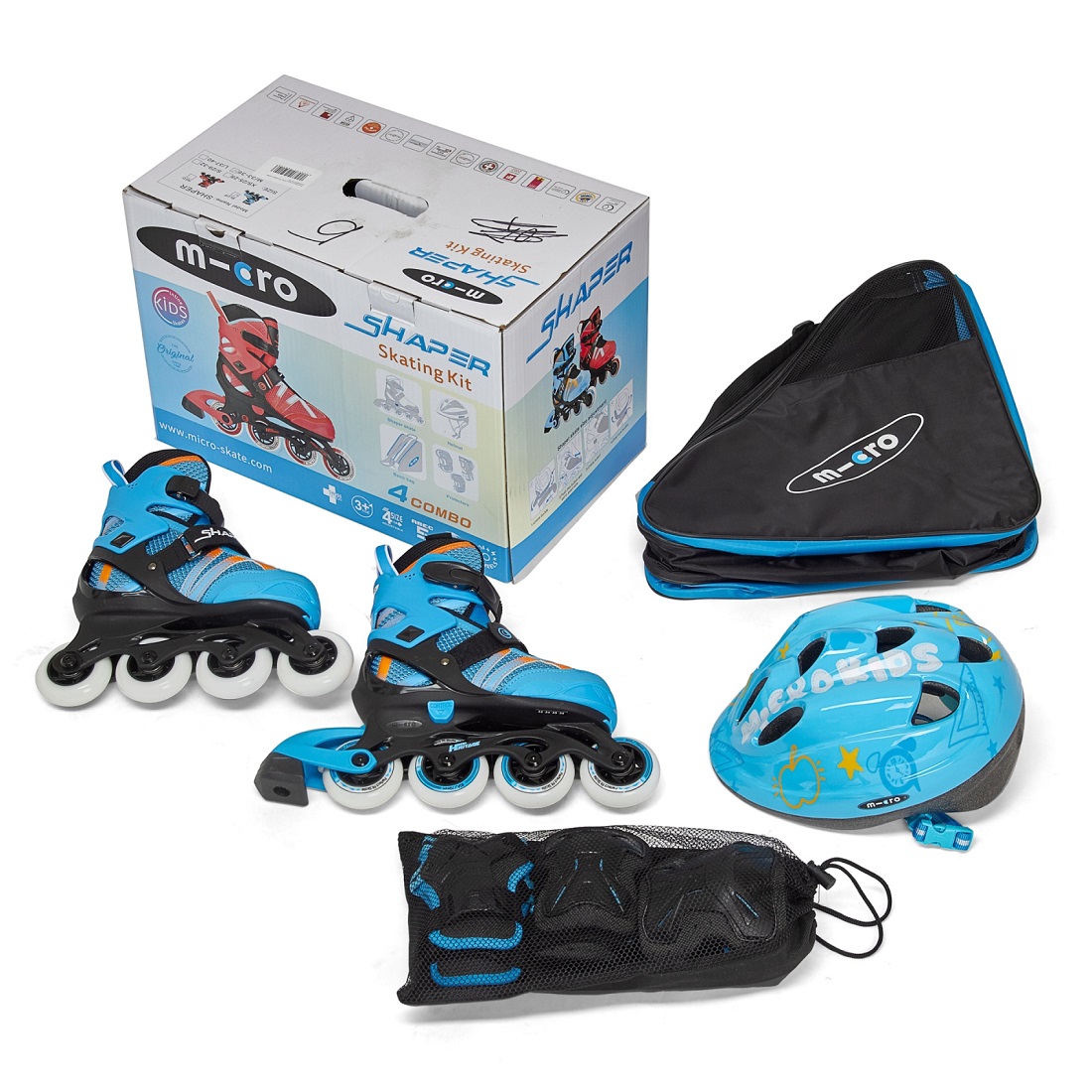 Роликовые коньки MICRO SHAPER-COMBO сине-черный (29-32)