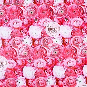картинка Бумага упаковочная " Розы " от магазина