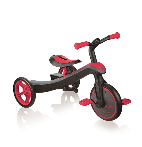 картинка GLOBBER Велосипед-беговел TRIKE EXPLORER (2 IN 1) красный (630-102) от магазина