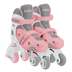 картинка GLOBBER Ролики LEARNING SKATES 2in1 Пастельно-розовый 26-29 (780-210) от магазина